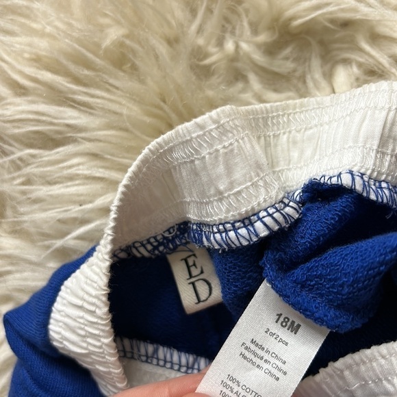 Bundle of two baby boy 18 month casual pull on elastic waist shorts blue - Picture 9 of 10